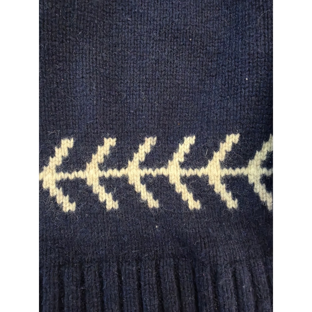 VTG Y2k Apres Ski Old Navy Fair Isle Chunky Bassball Stitch Lamps Wool XL - Picture 2 of 10